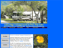 Tablet Screenshot of lakeridgecampground.com